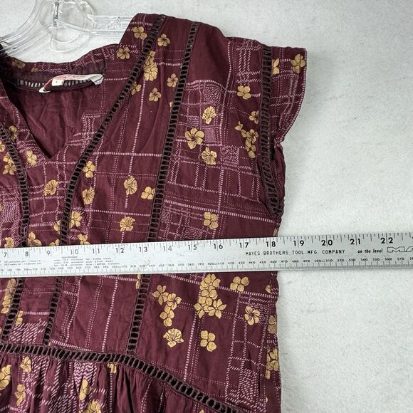 All About You Deepika Padukone- Dark Purple Floral Sun Dress Size Large Tropical - Picture 6 of 12